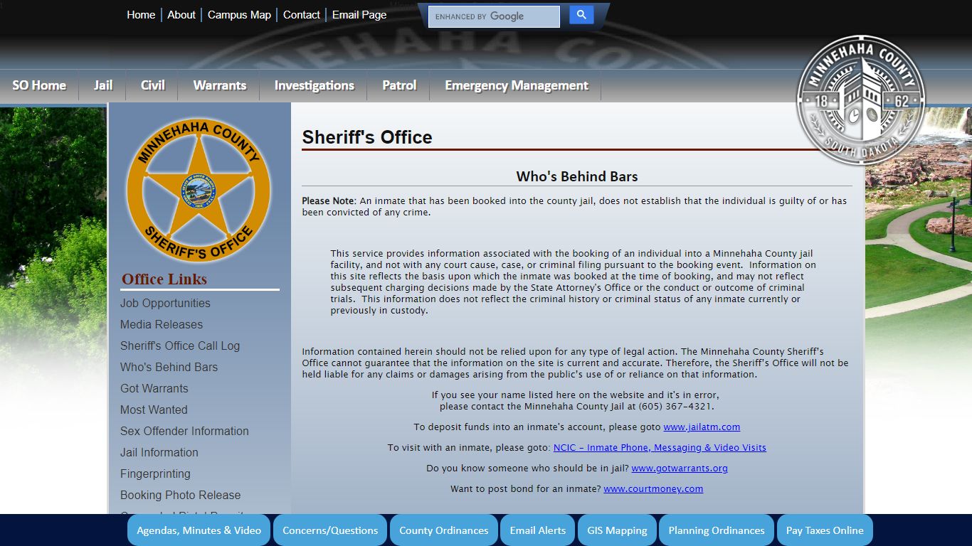 Minnehaha County, South Dakota Official Website - Sheriff ...